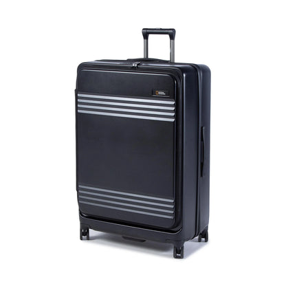 National Geographic Ensemble de 3 valises rigides extensibles / Ensemble de valises de voyage / Ensemble de chariots - Lodge - Noir