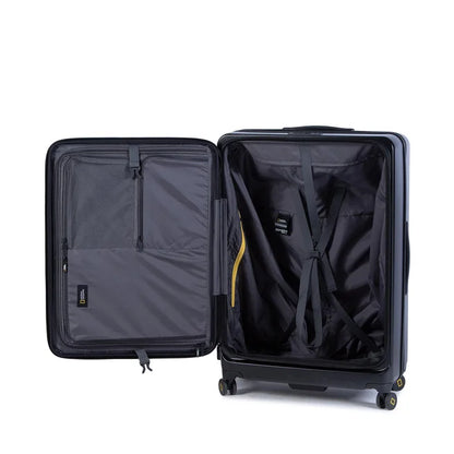 National Geographic Ensemble de 3 valises rigides extensibles / Ensemble de valises de voyage / Ensemble de chariots - Lodge - Noir