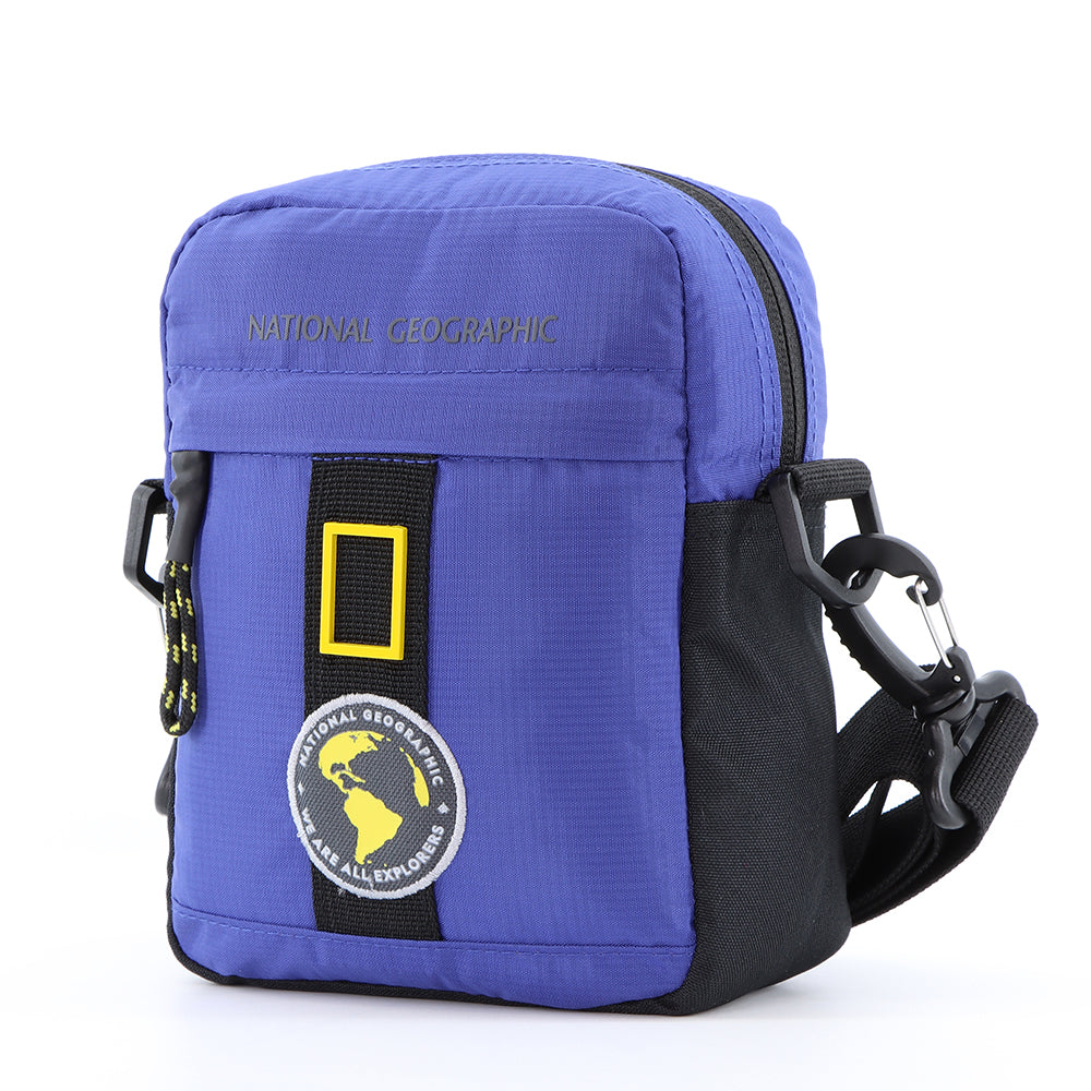 National Geographic N-Explorer - Voorkant Blauw schoudertas | luggage4u.be