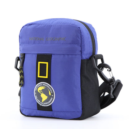 National Geographic N-Explorer - Voorkant Blauw schoudertas | luggage4u.be