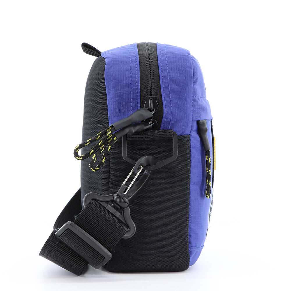 National Geographic N-Explorer - Zijkant Blauw schoudertas | luggage4u.be