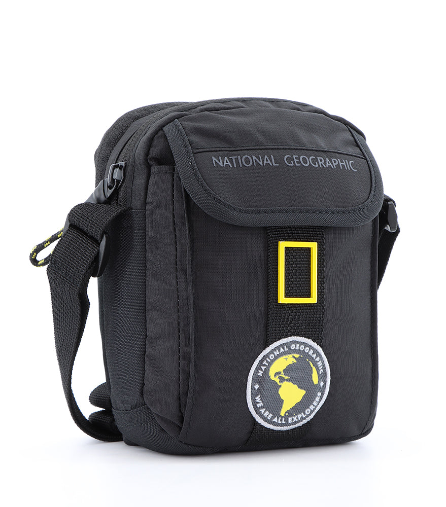 National Geographic N-Explorer - Voorkant Zwart schoudertas | luggage4u.be