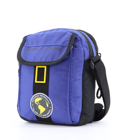 National Geographic N-Explorer - Voorkant Blauw schoudertas | luggage4u.be