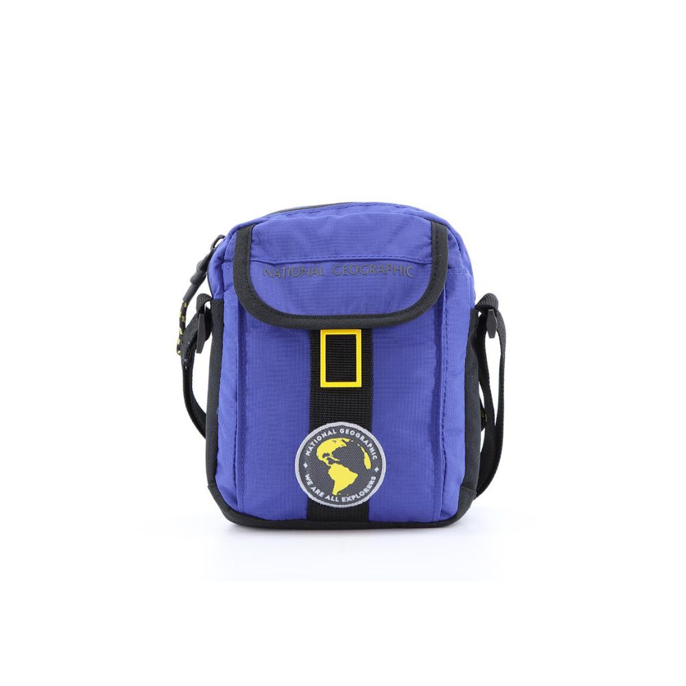National Geographic N-Explorer - Voorkant Blauw schoudertas | luggage4u.be