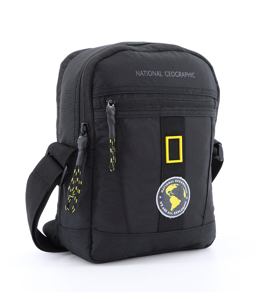 National Geographic N-Explorer - Voorkant Zwart schoudertas | luggage4u.be