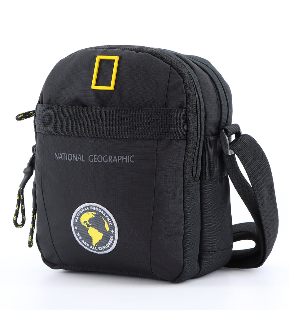 National Geographic N-Explorer - Voorkant Zwart schoudertas | luggage4u.be
