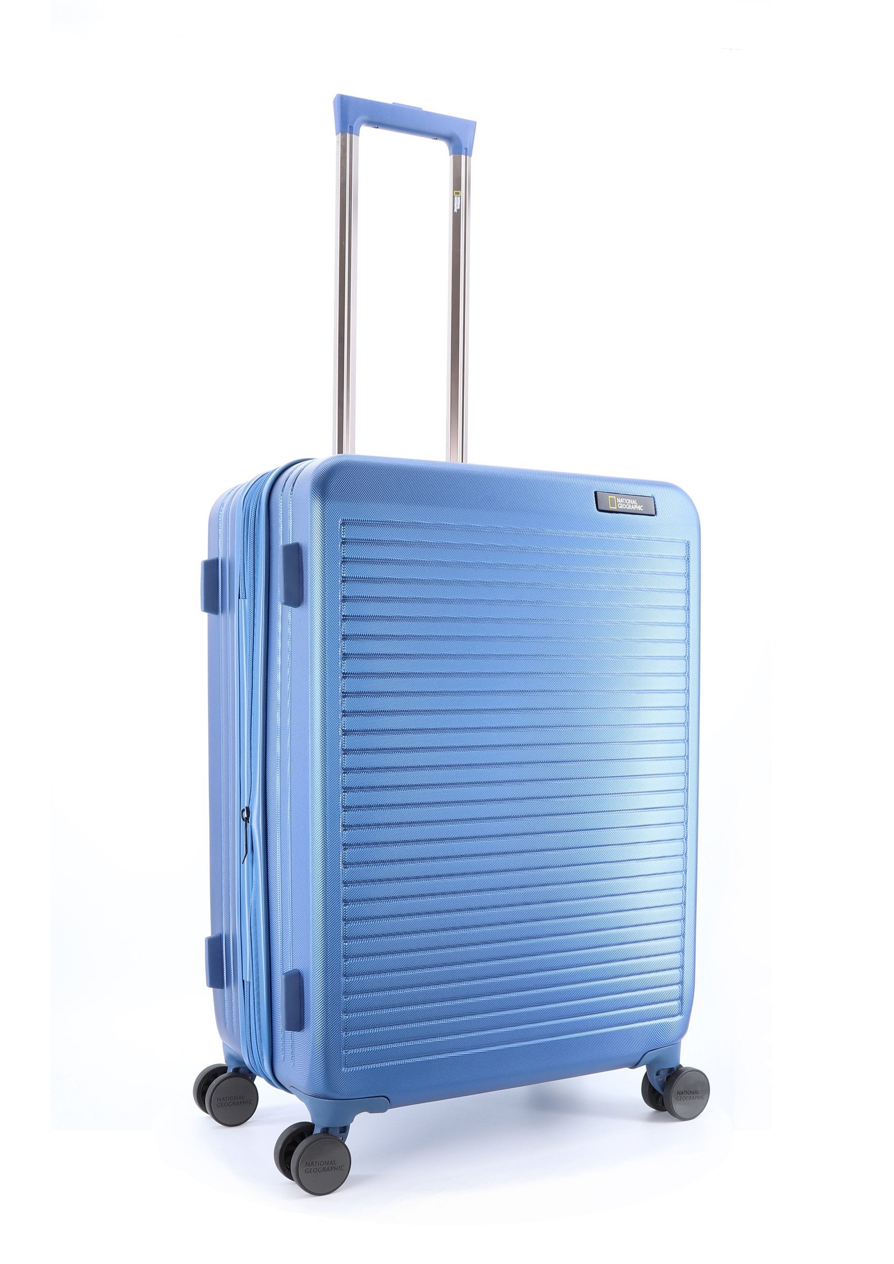 National Geographic Pulse M - Voorkant Blauw harde reiskoffer | luggage4u.be