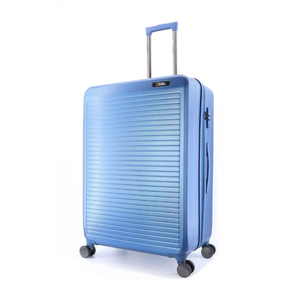 Ensemble de valises rigides National Geographic 3 pièces / ensemble de valises de voyage / ensemble de chariots - Pulse - Bleu