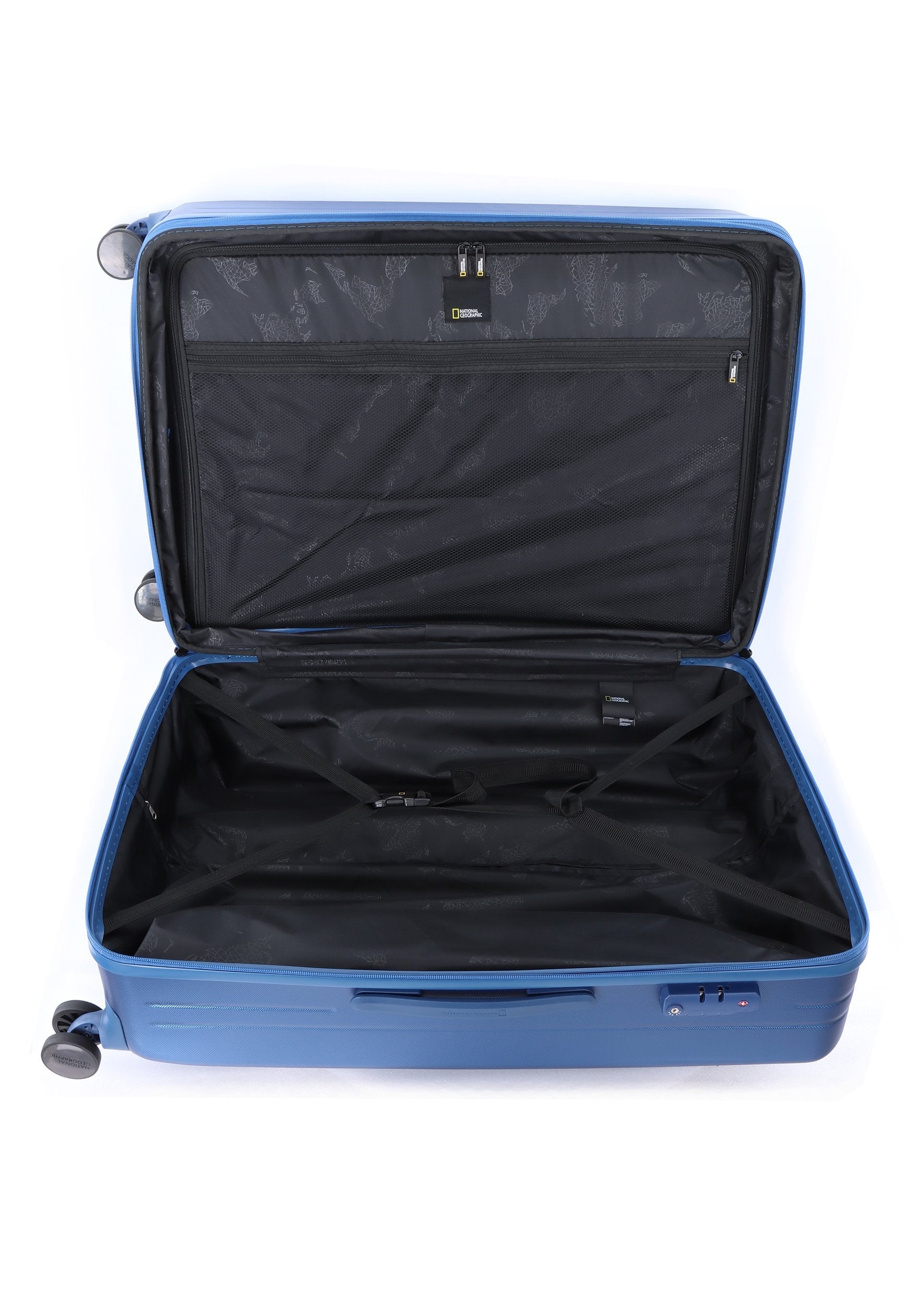 National Geographic Pulse L - Binnenkant Blauw harde reiskoffer | luggage4u.be