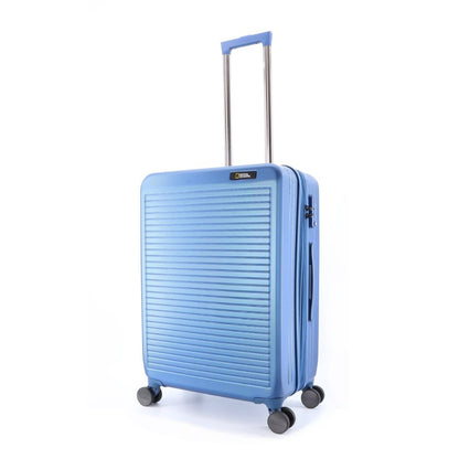 National Geographic Pulse M - Voorkant Blauw harde reiskoffer | luggage4u.be
