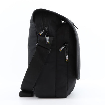 National Geographic Mutation - Zijkant Zwart schoudertas | luggage4u.be