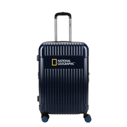 National Geographic Transit - Voorkant Marine Blauw hard reiskoffer | luggage4u.be