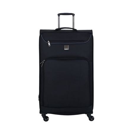 Saxoline Blue Zachte Koffer / Trolley / Reiskoffer - 78 cm (Large) - Alpine - Zwart