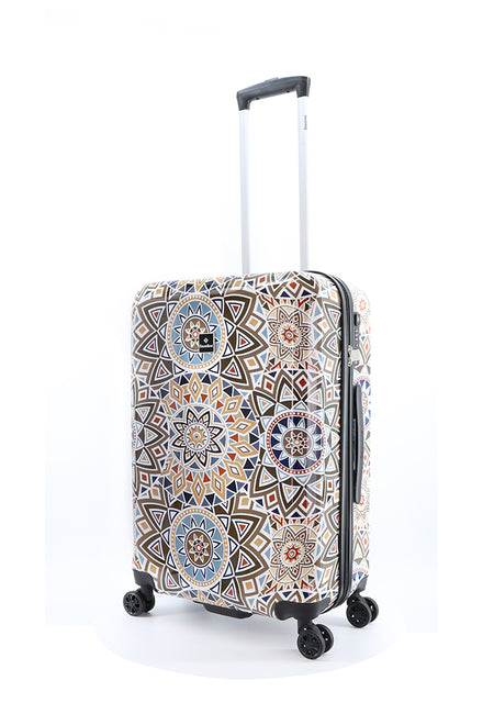 Saxoline Blue Hard Case / Trolley / Travel Case - 67 cm (Moyen) - Mosaic Culture Print