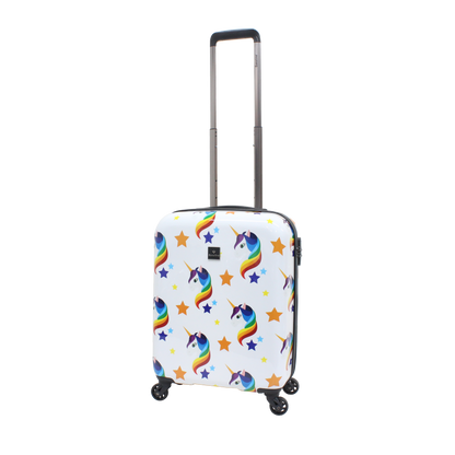 Valise rigide pour bagage à main Saxoline / Trolley / Valise de voyage - 55 cm (Petite) - Imprimé Licorne