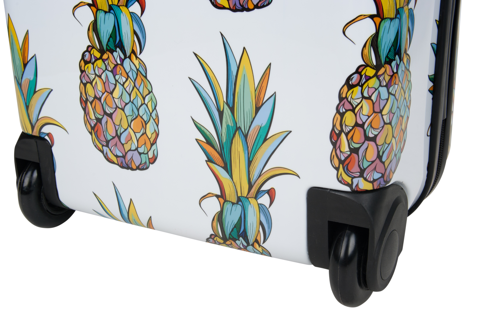 Saxoline Blue - Onderkant Pineapple Print hard reiskoffer | luggage4u.be