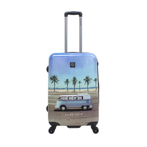Bedrukte harde Harde VW Koffer / Trolley / Reiskoffer - 66 cm M - Roadtrip Print