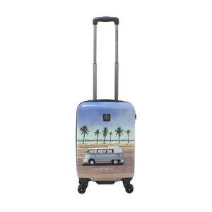 Volkswagen Harde Handbagage Koffer / Trolley / Reiskoffer - 55x35x20cm - Road trip Print