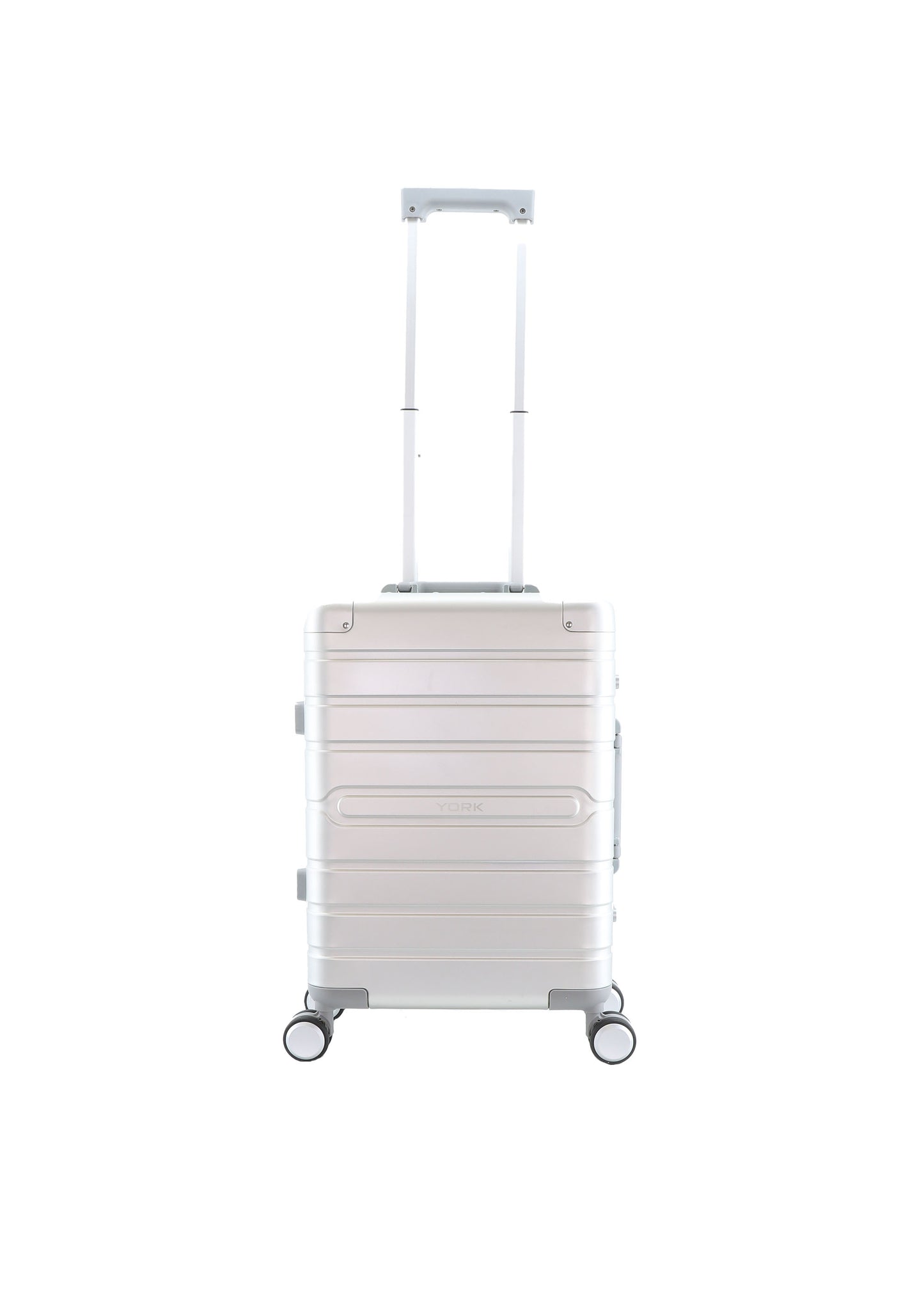 York - Handbagage Aluminium Harde koffer / Trolley / Reiskoffer - 54 cm - (Small)