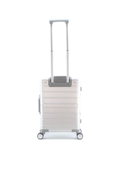 York Aluminium - Achterkant Zilver hard reiskoffer | luggage4u.be