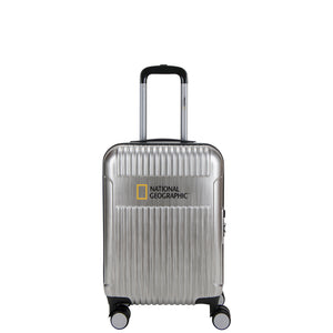 National Geographic Harde Koffer / Trolley / Reiskoffer - 67 cm (Medium) - Transit - Zilver