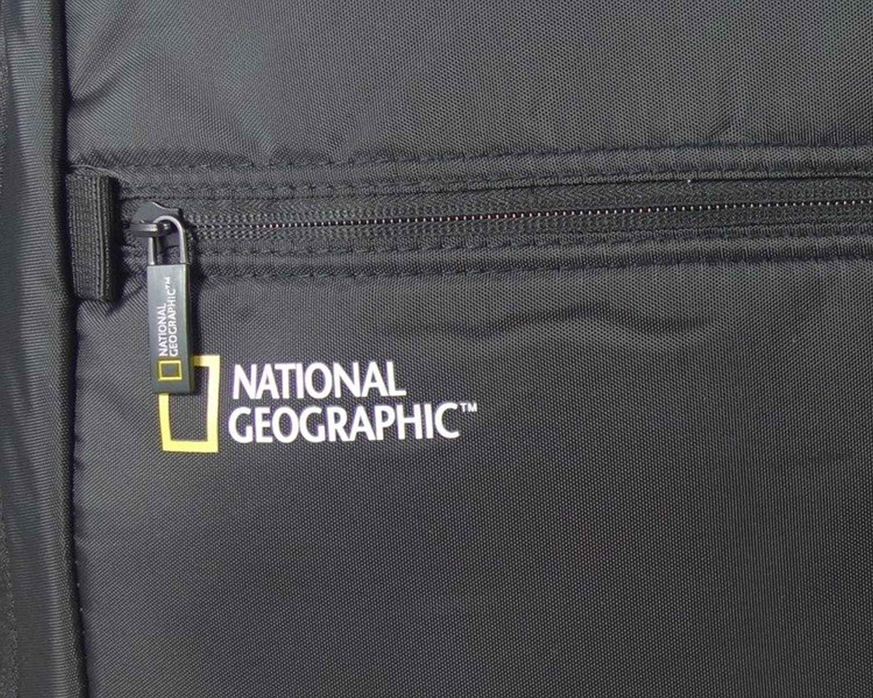 National Geographic Transform - Ritssluiting Aanzicht Zwart RPET rugzak | luggage4u.be