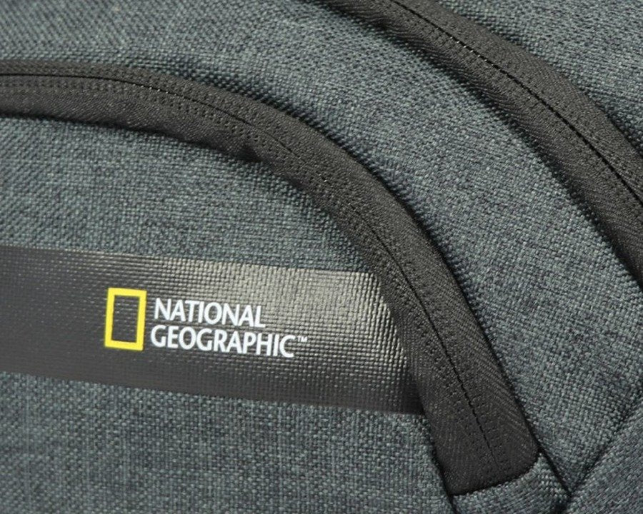 National Geographic Stream - Ritssluiting Aanzicht Antraciet heuptas | luggage4u.be