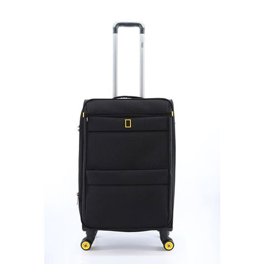 National Geographic Zachte Koffer / Trolley / Reiskoffer - 60 cm (Medium) - Passage - Zwart