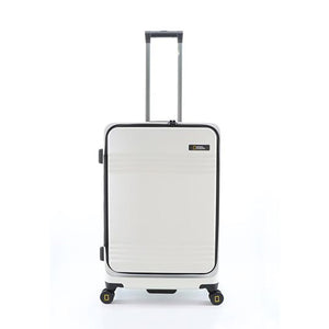 National Geographic Uitbreidbare Harde Koffer / Trolley / Reiskoffer - 67.8 cm (Medium) - Lodge - Wit