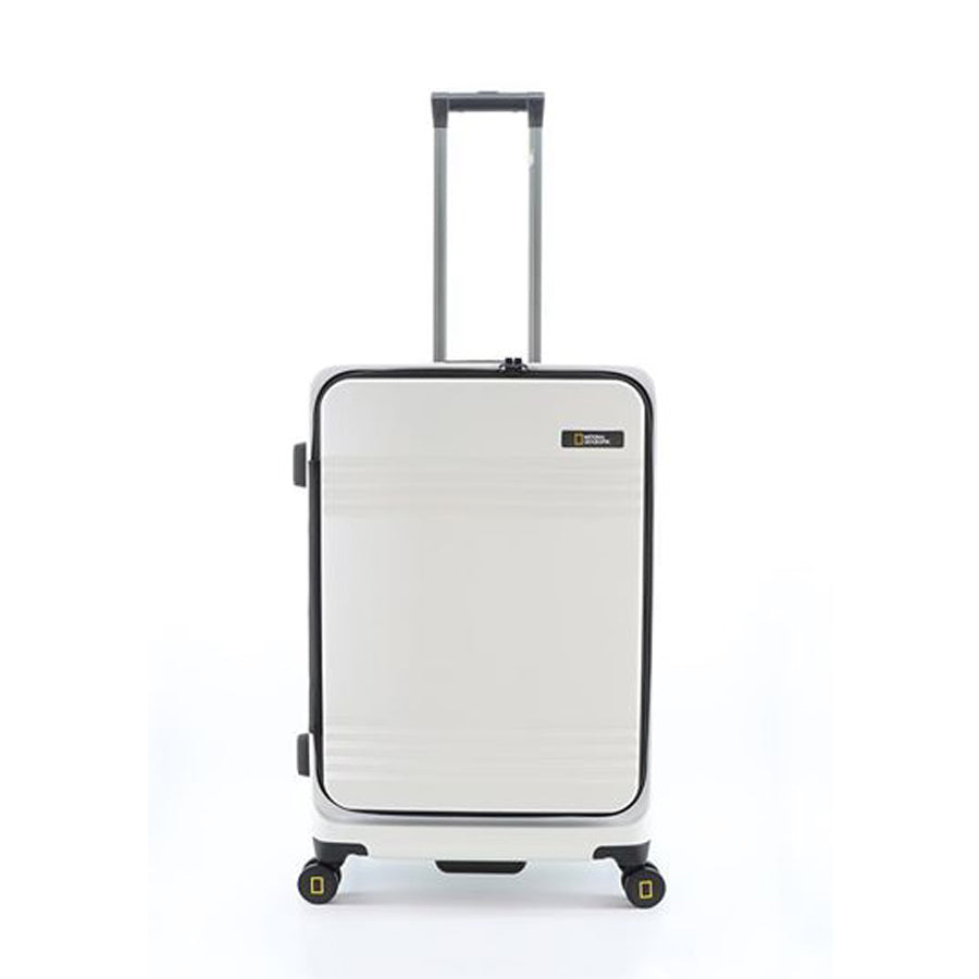 National Geographic Uitbreidbare Harde Koffer / Trolley / Reiskoffer - 67.8 cm (Medium) - Lodge - Wit