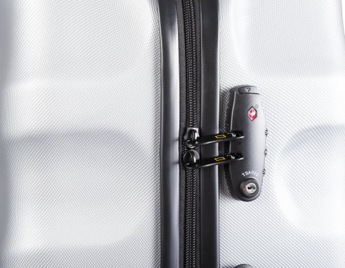National Geographic Arete L - TSA-Slot Aanzicht Zilver hard reiskoffer | luggage4u.be