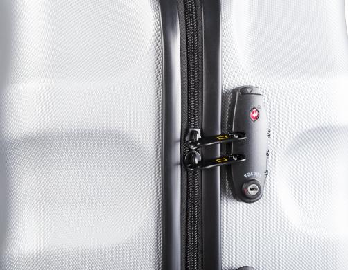 National Geographic Arete - TSA-Slot Aanzicht Zilver Hard reiskoffer | luggage4u.be