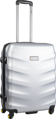 National Geographic Arete M - Voorkant Zilver hard reiskoffer | luggage4u.be