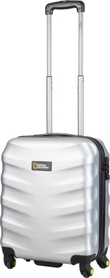 National Geographic Handbagage Harde Koffer / Trolley / Reiskoffer - 54 cm (Small) - Arete - Zilver