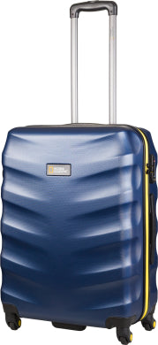 National Geographic Arete M - Voorkant Marine Blauw hard reiskoffer | luggage4u.be