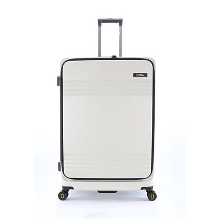 National Geographic Uitbreidbare Harde Koffer / Trolley / Reiskoffer - 79 cm (Extra-Large) - Lodge - Wit